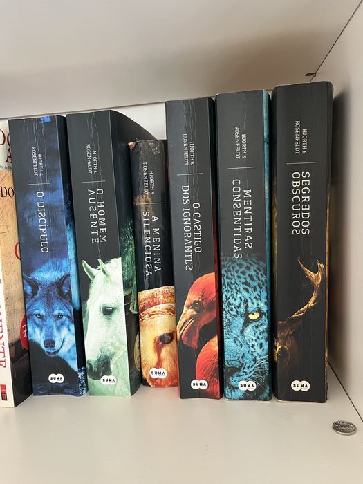 Livros coleccao Sebastian Bergman, Hjorth & Rosenfeldt