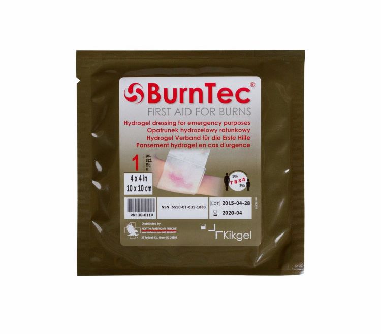 Протиопікова гідрогелева пов'язка NAR BurnTec 10x10 см