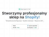 Wykonamy nowoczesny sklep internetowy Shopify | strona Shopify
