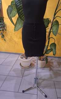 Czarna spódnica damska mini wysoki stan 100 % bawełna Sinsay S 36
