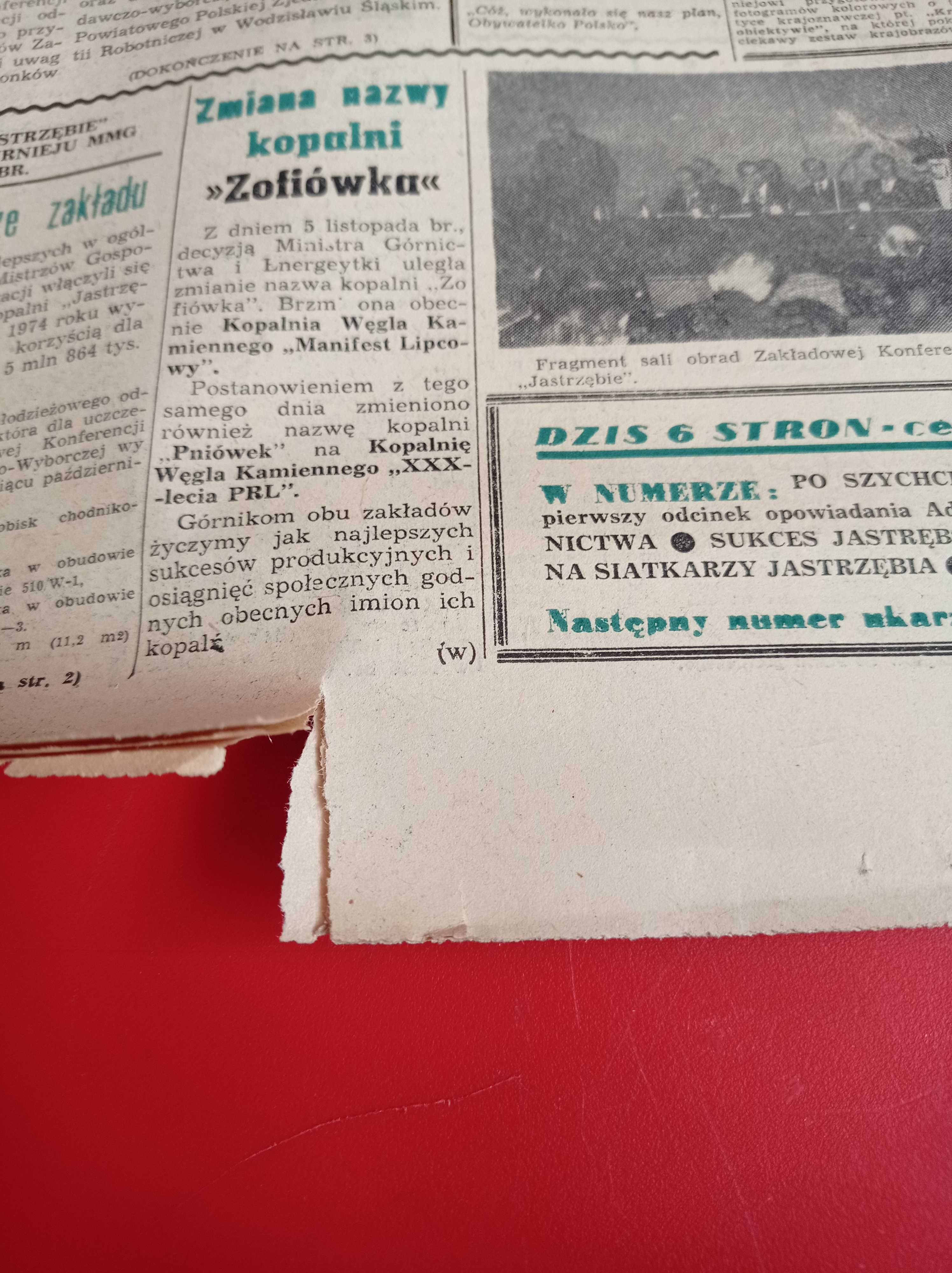 Nasze problemy, Jastrzębie, nr 5, 3 grudnia 1974