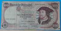 Nota de 500$00 de Portugal, CH 10, D.JOÃO II,  1979
