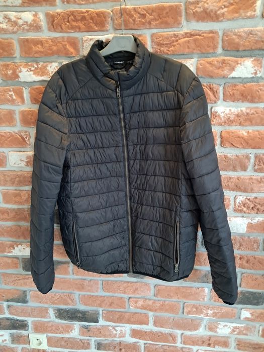 Kurtka przejściowa jesienna pikowana czarna L/XL męska