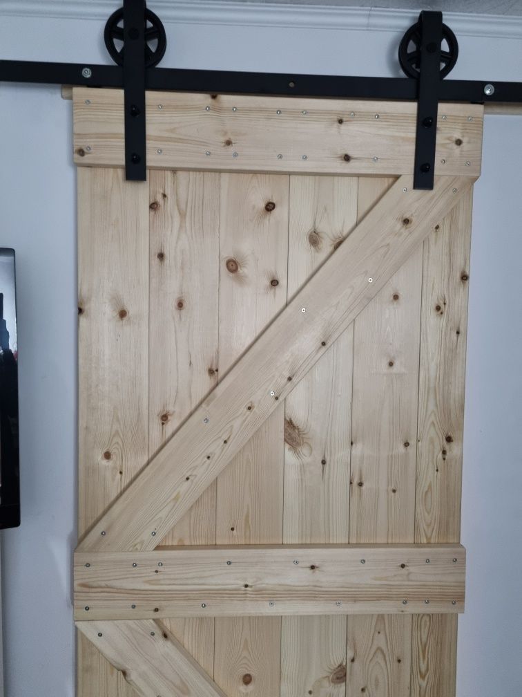 Drzwi lite drewno masywne do systemu drzwi przesuwnych