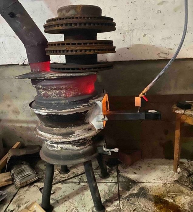 5-30кВт! Горелка на отработке в Печь Буржуйку