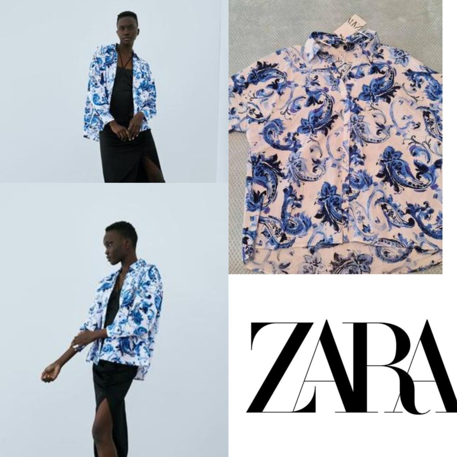 Сорочка Zara бавовняна нова
