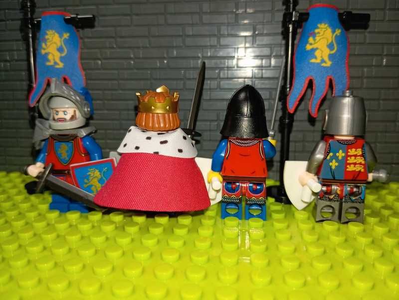 Zestaw Moc Tron Królewski Crusaders Knights +4 Figurki jak LEGO Castle