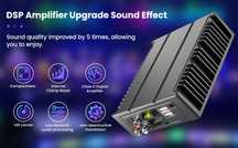 Підсилювач звуку DSP 4×80 Ват. RMS процесорний із цифровим звуковим.