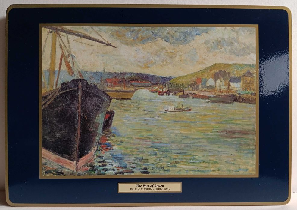 6 bases de mesa de impressionistas franceses