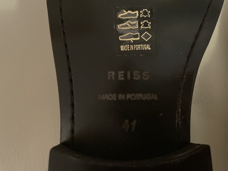 Sapatos Pele REISS tamanho 41 Castanhos Novos