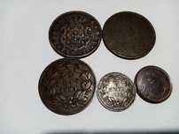 Lote de moedas da monarquia