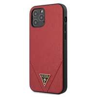 Etui Guess Saffiano iPhone 12 Pro Max Czerwony Hardcase