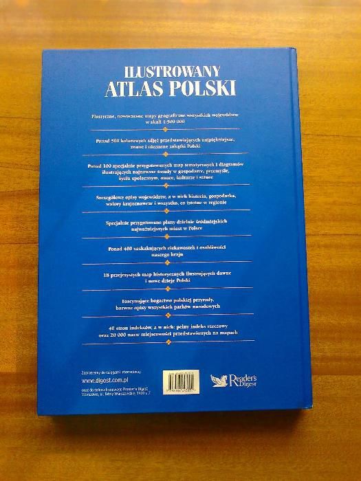 Ilustrowany Atlas Polski duży format