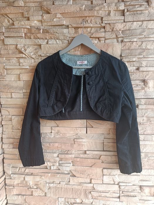 Czarne bolerko z bawełny