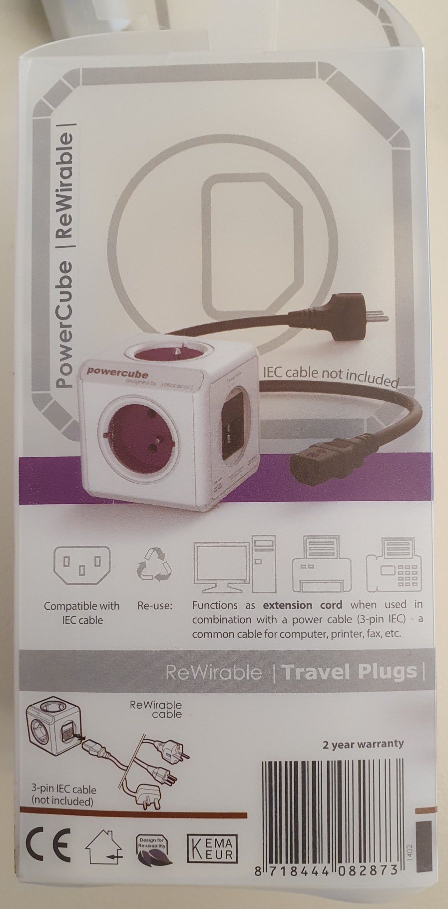Adaptador de viagem POWERCUBE (ReWirable USB)