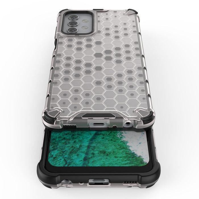 Etui Pancerny Honeycomb do Samsung Galaxy A32 5G - Przezroczyste