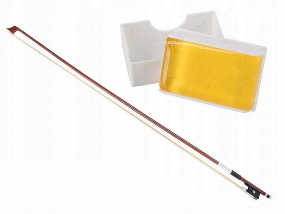 Skrzypce rozmiar 4/4 białe + futerał + smyczek + kalafonia