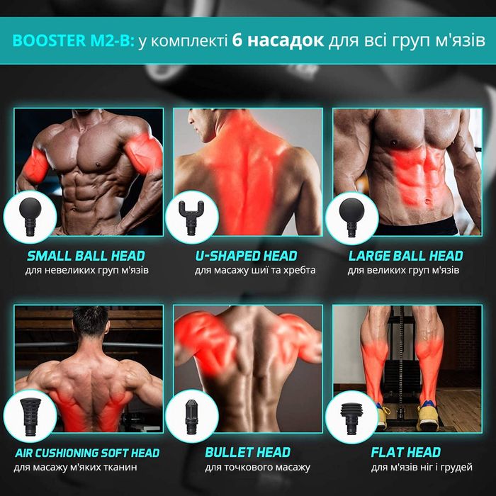 Перкусійний/ударный  м'язовий масажер/массажёр Booster M2