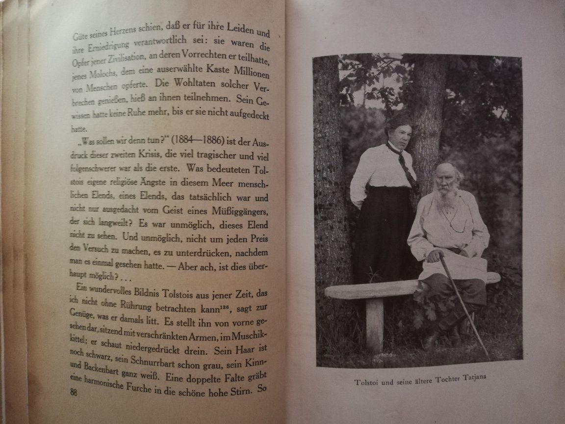 Biografia. Lew Tołstoj w niemieckim wydaniu 1922r.