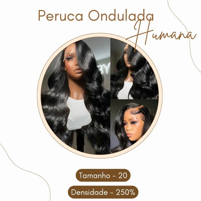 Venda de peruca humana ondulada