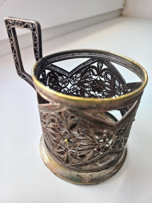 Подстаканник нержавейка, мельхиор с олимпийской символикой