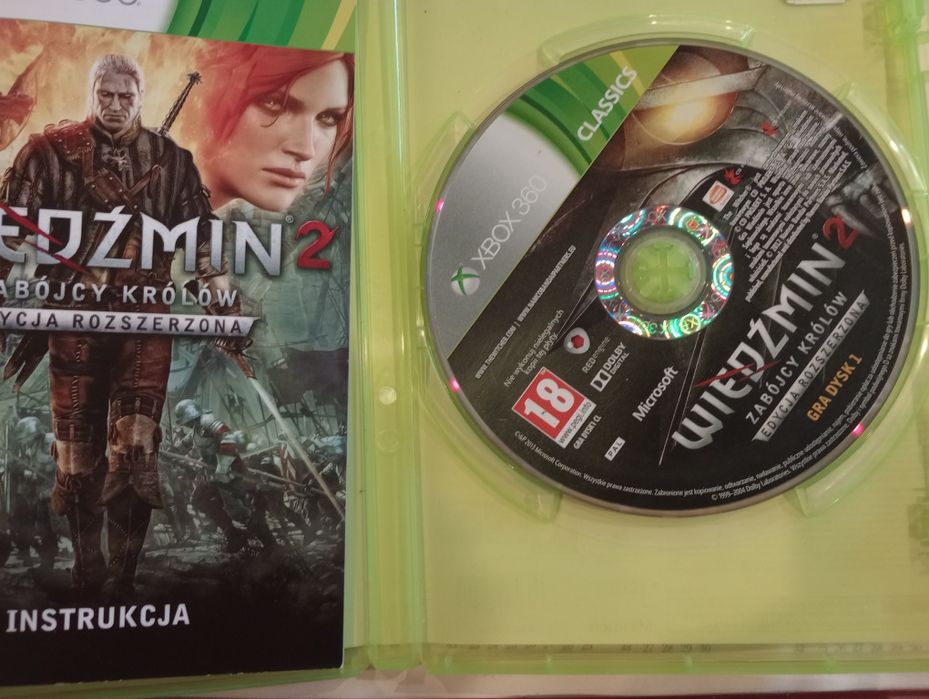 Xbox 360 Wiedźmin 2 edycja rozszerzona polska wersja