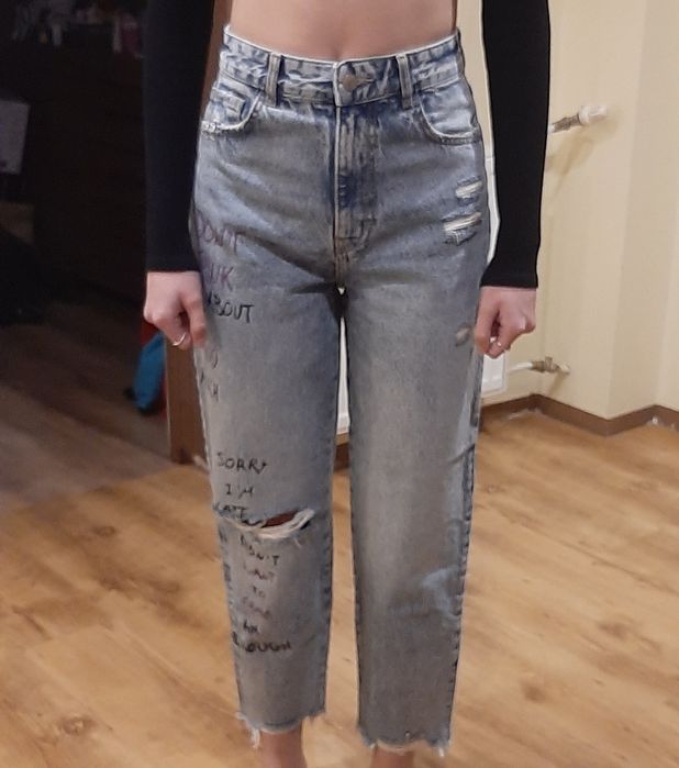 Jeansy Bershka Mom rozmiar 36