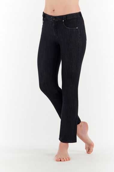 Spodnie jeansy Freddy BLACK - Cropped Flare z regularnym stanem nowe S