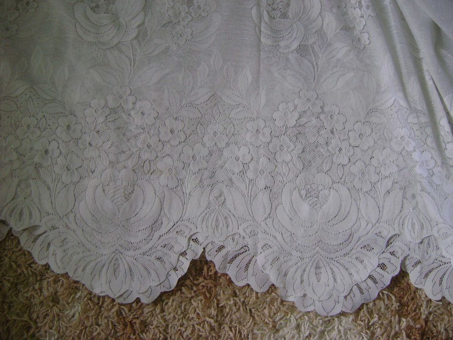 тюль белый капрон гардина выс. 2,9 м шир. 4,3 м