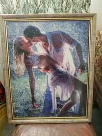 Картина "Танго під дощем" алмазною мозаїкою