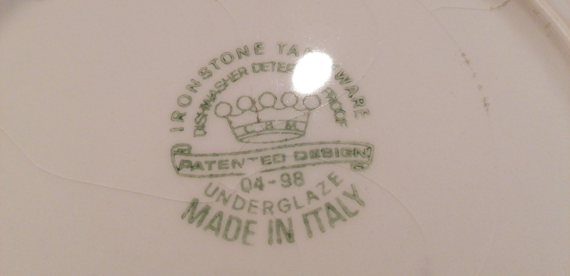 Ironstone włoska  porcelana cebulowa