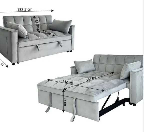 Sofá-cama - Portes grátis, pagamento na entrega