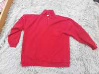 Śliczny czerwony sweter bez kaptura z kieszonką S/M