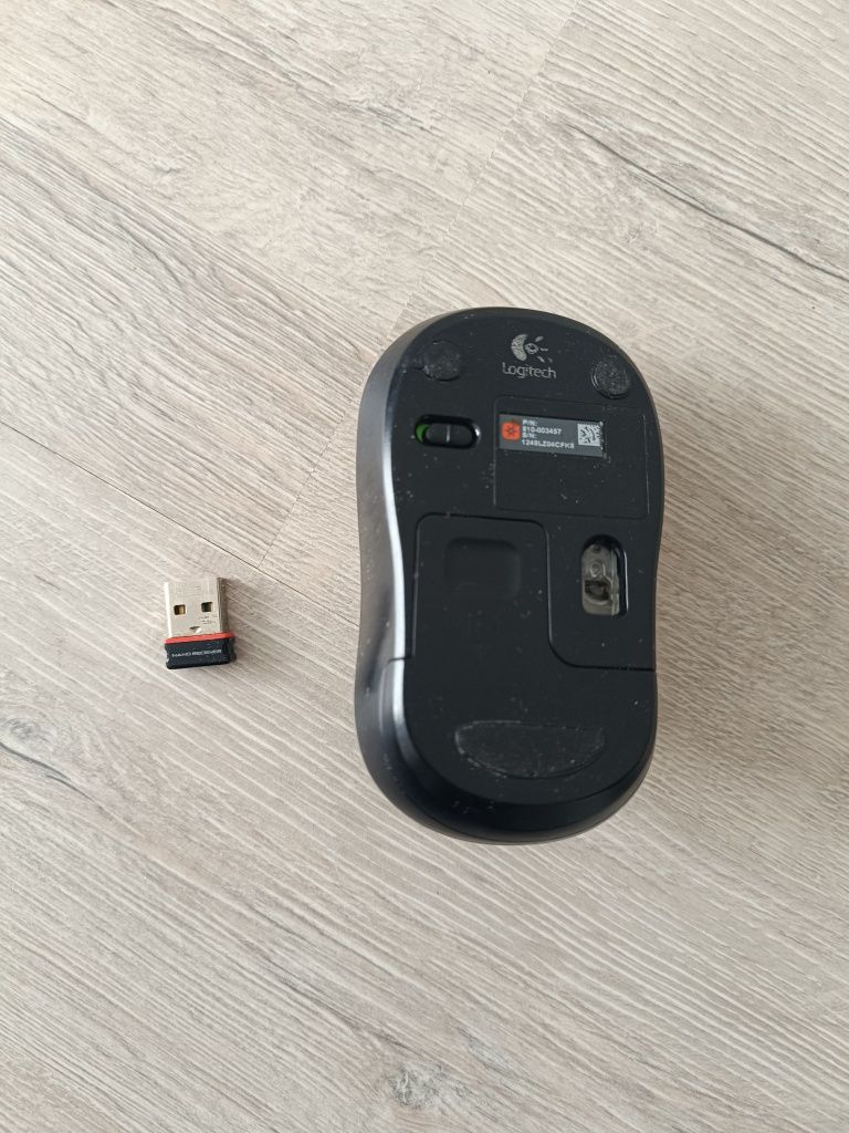 Мышь беспроводная Logitech m185 USB серая