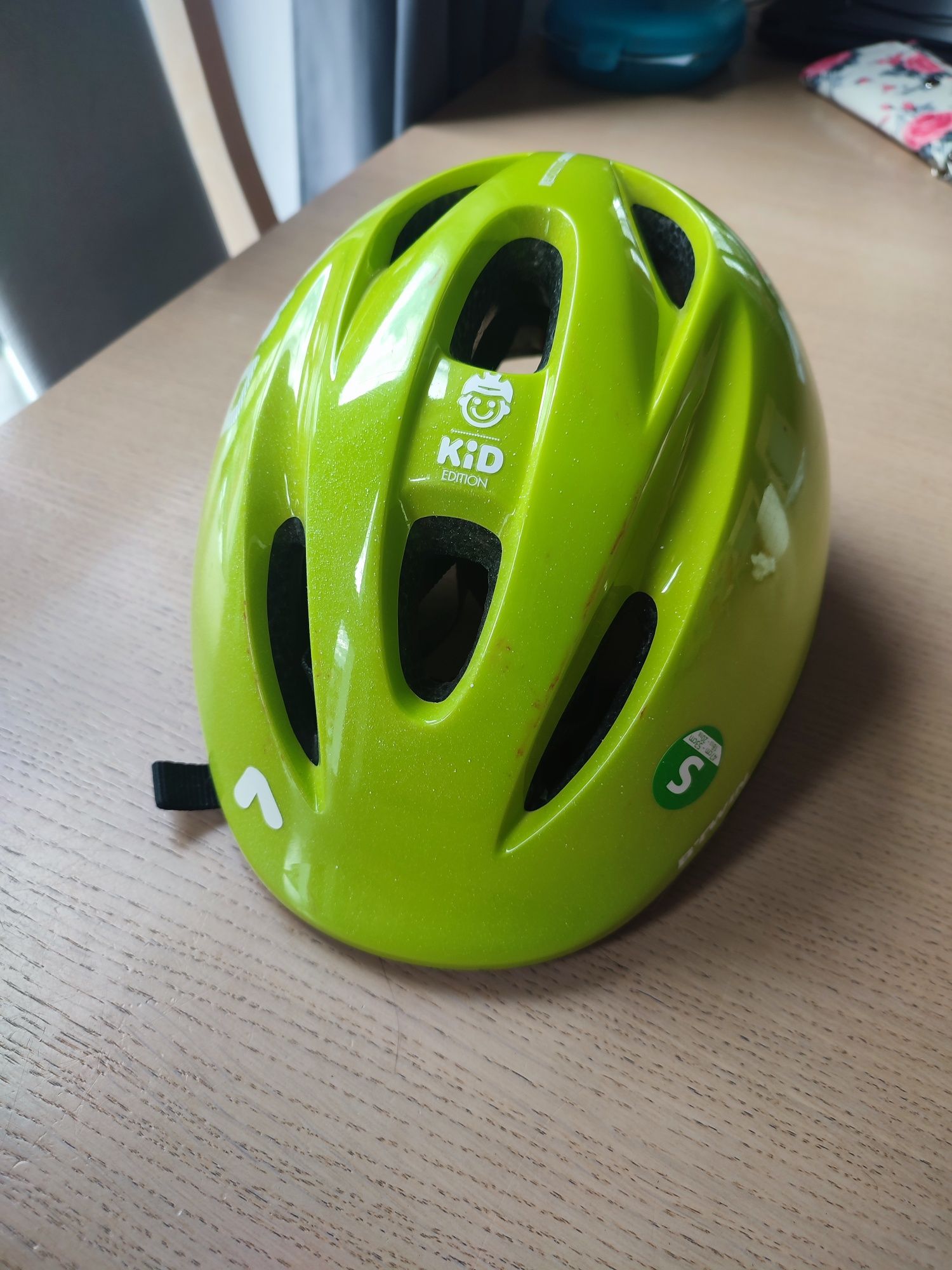 Kask s btwin stan idealny zielony