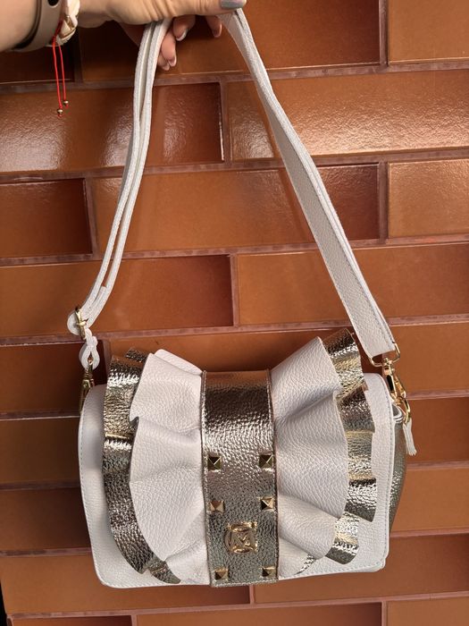 Elegancka Torebka listonoszka kokarda massimo conti