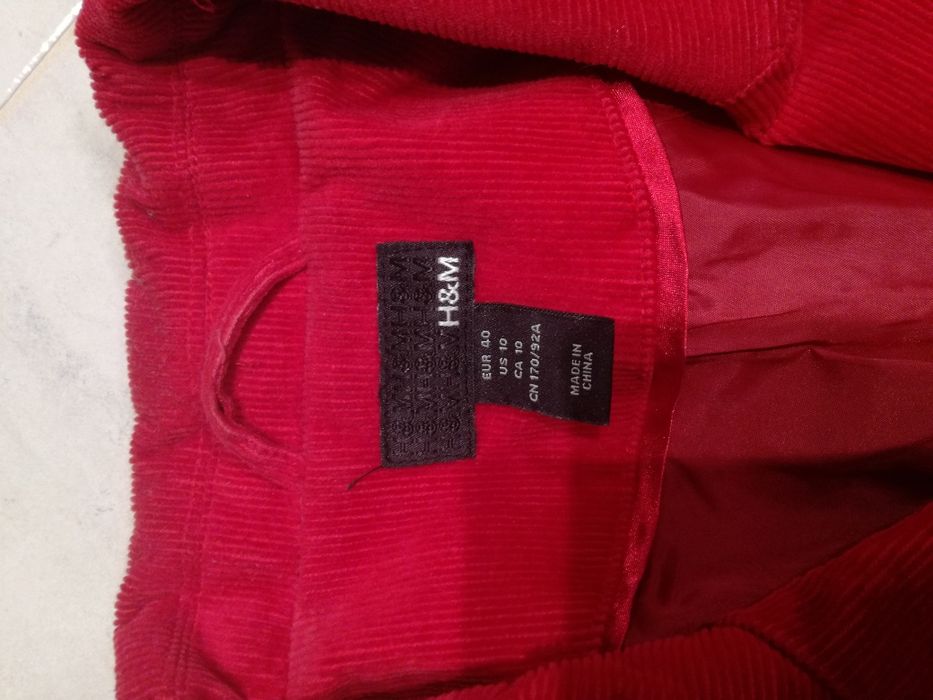 Marynarka sztruksowa H&M