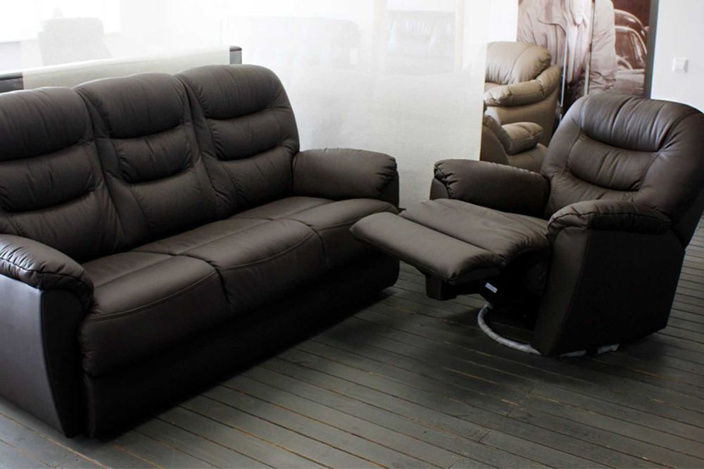 Zestaw Tania II Sofa 3os. i dwa fotele ! Kolory SKÓRA, relaks