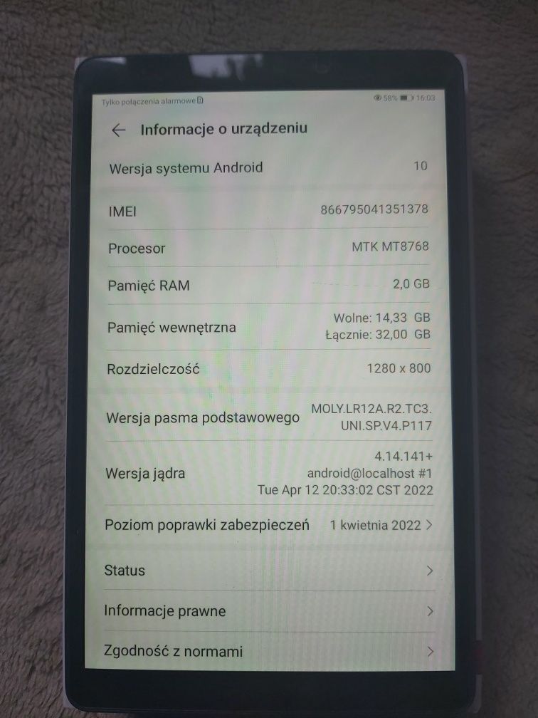 Tablet Huawei MatePad T