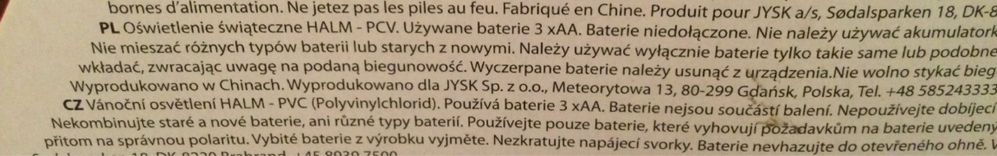 Oświetlenie świąteczne - choinka JYSK