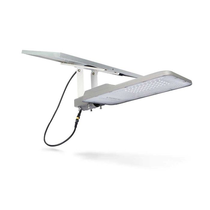 VIDEX 30W вуличний ліхтар акумуляторний з сонячною панельлю; Прожектор