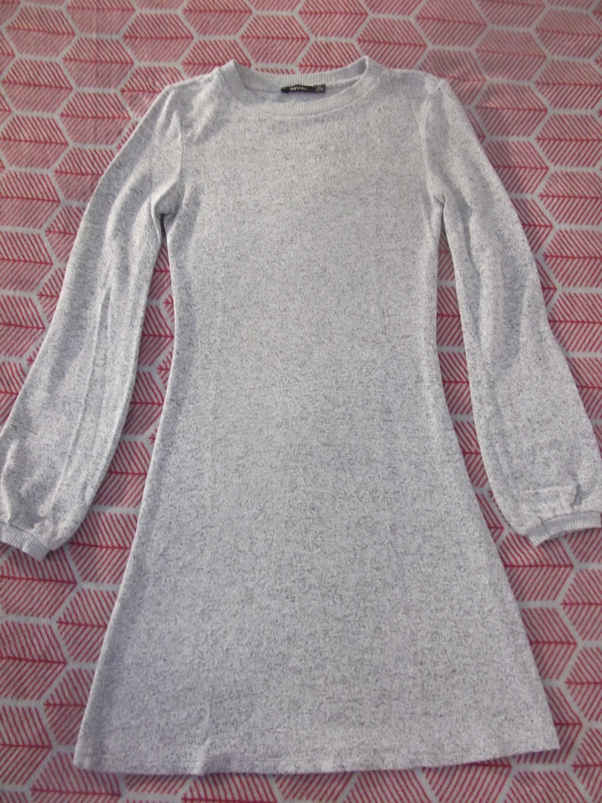 Vestido cinzento / Gray dress - BERSHKA (XS)