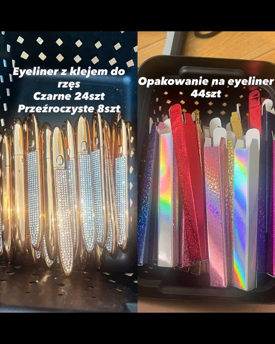 Duży zestaw do biznesu z rzęsami / magic spoon gratisy