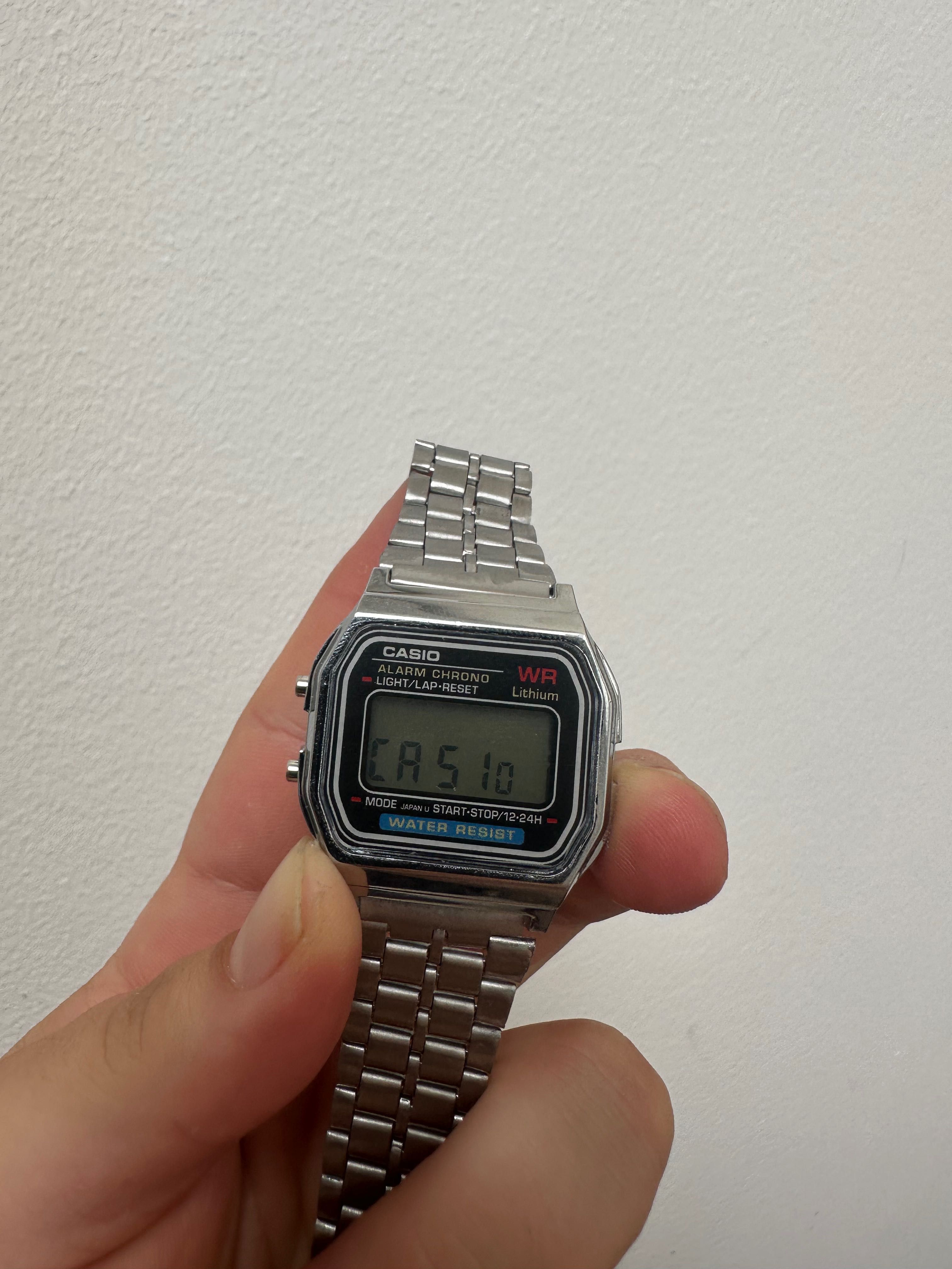 Casio a159w srebrny zegarek