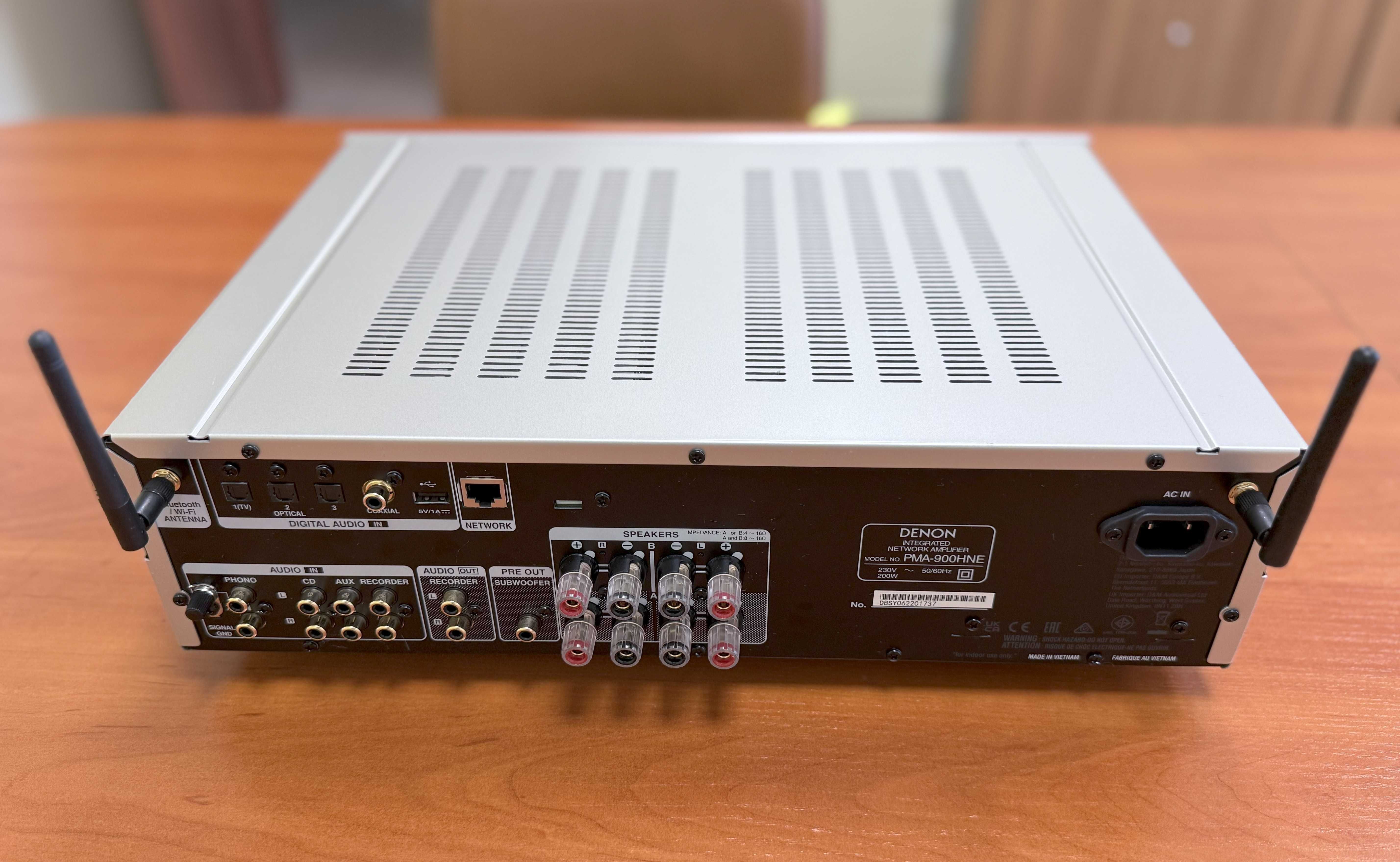 DENON PMA-900HNE, WiFi, Bluetooth, Spotify, TIDAL, HEOS, W-wa.