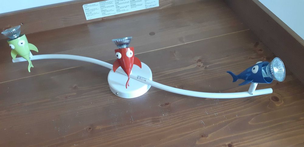 Lampa dziecięca IKEA rybki