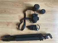 Aparat Canon EOS1000+Statyw marki Slik Pro 330DX+2 obiektywy
