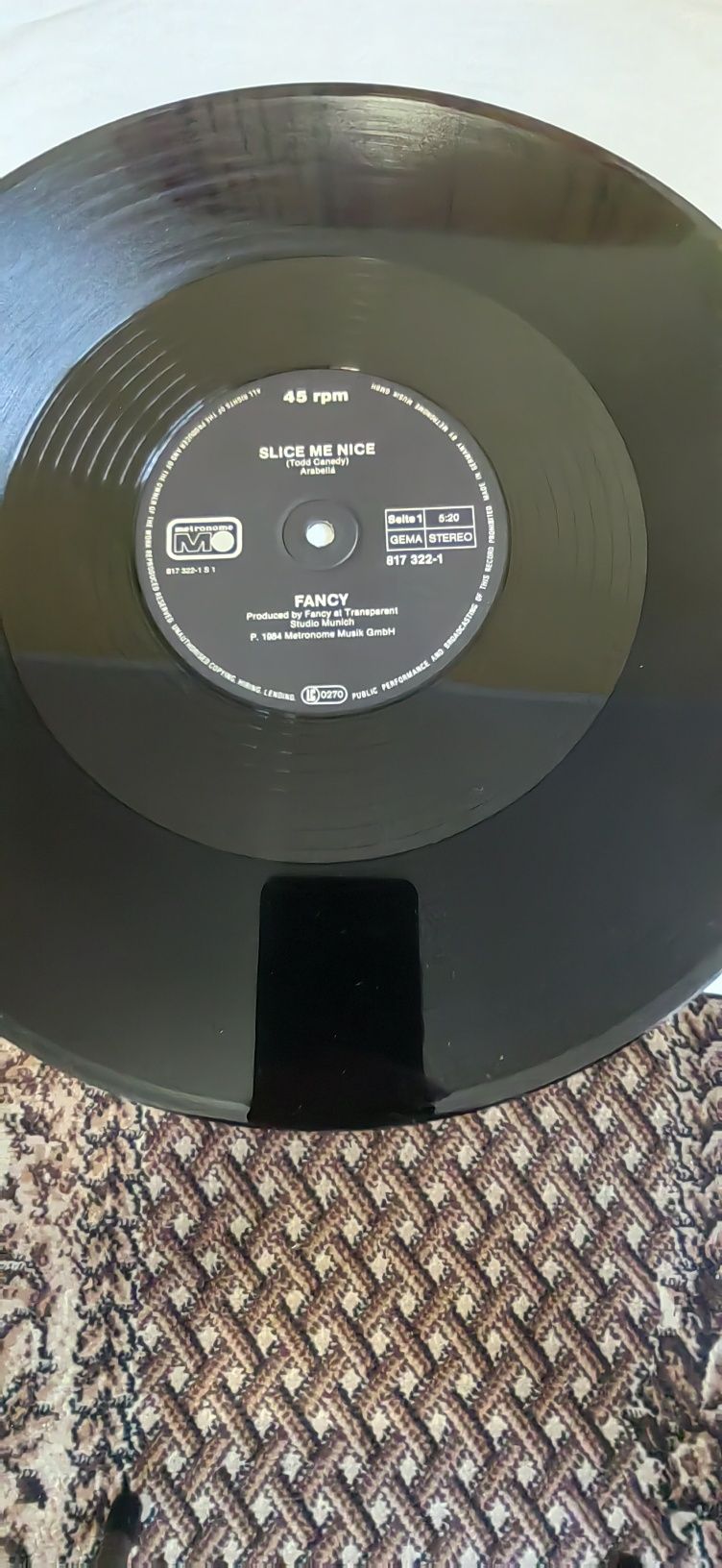 Fancy-Slice Me Nice/Come Inside, 12"Maxi singiel winylowy