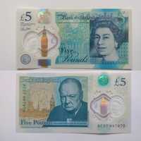 Продам полимерную банкноту Англии, с королевой Елизаветой