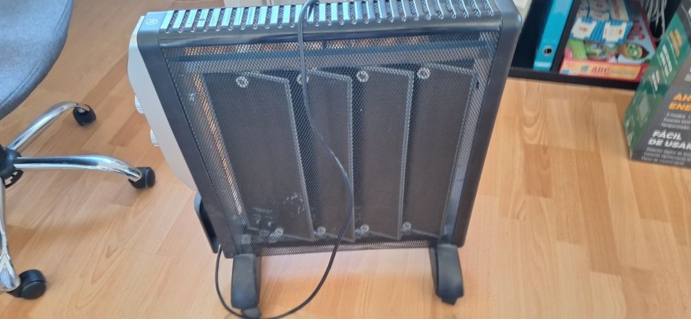 Aquecedor usado, a trabalhar